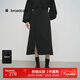 播商場(chǎng)同款黑色針織半身裙女開(kāi)叉下擺裙子BDS1BD0522 K40玄黑 XS