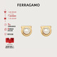 菲拉格慕（Ferragamo）女士黃銅/玻璃耳釘0696454 禮物送女友