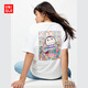 優(yōu)衣庫女裝男女同款親子UT泡泡瑪特印花短袖T恤POP MART 480671 00 白色 M /160/84A