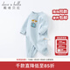 戴維貝拉（DAVE＆BELLA）新生兒連體衣嬰兒衣服0-3個(gè)月初生兒連體衣春季嬰童春裝服裝 灰藍色 59cm （建議身高52-59cm）