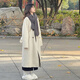 GARNUO燕麥色呢子大衣女小個(gè)子赫本風(fēng)秋冬新款高級感中長(cháng)款加厚毛呢外套 燕麥色 【常規內里】 S 【80-100】