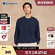 Champion冠軍圓領(lǐng)衛衣男2025秋季新款潮牌立體刺繡logo女情侶裝潮 藏青色 L