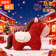 嘉百利2026馬年吉祥物玩偶毛絨玩具抱枕沙發(fā)靠墊國風(fēng)小紅馬公仔新年禮物 國風(fēng)小寶馬抱枕 55*40cm