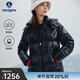 Navigare意大利小帆船連帽高端羽絨服女士2025冬季新款防潑水小個(gè)子外套 暗夜黑 M