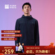必邁（bmai）新品跑步魔方抓絨夾克v5男女款戶(hù)外休閑保暖運動(dòng)訓練外套 夜幕黑 【男】 L