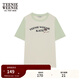 Teenie Weenie小熊女裝時(shí)尚清新撞色短袖T恤夏季韓系簡(jiǎn)約休閑上衣 淺綠色 S (160)