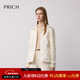 PRICH【90%鵝絨+綿羊毛】時(shí)尚針織拼接收腰羽絨服2025冬季新款女 39象牙白色 M 165