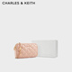 CHARLES&KEITH菱格鏈條單肩斜挎小方包包女包生日新年禮物送女友CK2-00151408