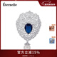 Eternelle法國永恒 復古宮廷風(fēng)胸針歐美氣質(zhì)大衣配飾品女胸花毛衣鏈吊墜 銀色