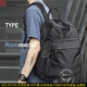 羅梅達爾（Rommedal）雙肩包男商務(wù)背包尼絨大容量旅行包電腦包男背包男士單肩包背包 黑色【當日/次日達】43*30*18cm