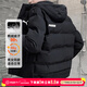 彪馬（PUMA）羽絨服男裝 25冬季新款戶(hù)外運動(dòng)服休閑連帽防風(fēng)潮流保暖外套男士 后背PUMA字母/鴨絨/充絨量200克（L碼） M 175【推薦體重120-140斤】