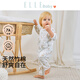 ELLE BABY嬰兒衣服薄款竹棉連體衣A類(lèi)新生兒滿(mǎn)月寶寶哈衣爬服 獨角獸 90cm