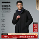 利郎防水羽絨服男連帽防風(fēng)保暖冬季外套2025新款商務(wù)休閑男士羽絨服 黑色（G5DRF3041Y） XL 175/92A
