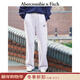 Abercrombie & Fitch美式保暖抓絨LOGO直筒運動(dòng)衛褲長(cháng)褲25秋冬新款女裝147-5115 銀灰色 XS (160/66A)