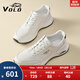 VOLO犀牛男鞋休閑皮鞋男鏤空透氣沖孔皮鞋軟底皮鞋運動(dòng)鞋 白色 41 