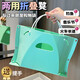 京騰佳盛戶(hù)外折疊凳便攜折疊椅小馬扎旅行家用露營(yíng)釣魚(yú)成人兒童高鐵火車(chē) 綠色大號（可拆卸提手）