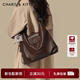 CharisKitty單肩斜挎包包女款2026新款輕奢托特包雙肩包情人節生日禮物女朋友 Brown咖啡色【京東物流極速達】