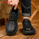 奧康男鞋秋冬季2025新款加絨休閑皮鞋男軟底寬楦鞋子男商務(wù)休閑鞋男 黑色 42 (260mm) 標準運動(dòng)鞋碼