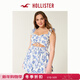 HOLLISTER25夏季甜美歐若風(fēng)鏤空小飛袖連衣裙褲女裝359-5034 白色碎花 XS (160/84A)標準版