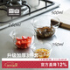 霜山玻璃碗三件套家用鳥(niǎo)嘴料理碗套裝備菜打蛋碗調料碗微波爐可用 玻璃碗三件套(150+260+500ml)加厚款