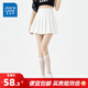 真維斯（Jeanswest）百褶裙女裝辣妹穿搭夏季新款高腰百搭裙顯瘦休閑短裙A字半身裙KP 白色8100 S