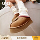 UGG春季女士舒適時(shí)尚厚底Tazz塔茨一腳蹬休閑懶人鞋 1174471 CHE | 栗色 37 鞋款偏小，建議拍大一碼