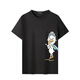 千仞崗（CHERICOM）千仞崗2024春夏季男女款夏季休閑卡通印花短袖t恤S282001T 魔力黑88005 M 165