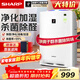 夏普 （SHARP）空氣凈化器家用消毒機無(wú)霧加濕凈化機殺菌除甲醛異味霧霾PM2.5過(guò)敏源 KC-BB20-W1 BB20（P60升級熱銷(xiāo)款)