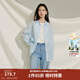 茵曼（INMAN）【苧麻】歐若風(fēng)防曬襯衫女裝外套2026夏季新款上衣 淺藍色-51.8%苧麻-可收腰款 M