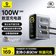 倍思100W氮化鎵充電器套裝屏顯type-c多口pd充電頭適用筆記本電腦平板蘋(píng)果17iphone全系小米90W插頭 銀