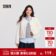 森馬（Semir）外套女冬季短款圓領(lǐng)修身仿羊羔毛仿麂皮夾克小個(gè)子小香風(fēng)上衣 奶白10501 M