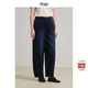 旅途原品ltyp 97%棉重磅雙紗牛仔褲 寬松百搭休閑闊腿蘿卜褲女春 深海藍-環(huán)保水洗 M