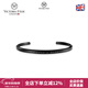 VICTORIA·HYDE開(kāi)口手鐲男款情侶小眾ins設計高級感配飾簡(jiǎn)約個(gè)性飾品歐美潮流 黑色大號(參考手腕15.5cm-18cm)