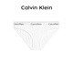 Calvin Klein CK內衣 明星同款女士提花比基尼內褲 1條裝 F3787 100白色 XL