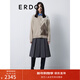 ERDOS 圓領(lǐng)提花長(cháng)袖套衫菱形格紋派學(xué)院風(fēng)寬松女羊絨衫 大地駝 165/88A/L