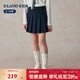 E·LAND KIDS童裝女童短裙2025秋新品學(xué)院風(fēng)裙子百褶裙畢業(yè)禮裙 Navy藏青色/59 160