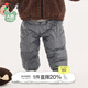 jnby by JNBY新款江南布衣羽絨束腳褲休閑日常寬松25冬男女童嬰兒YP0E10920 046/鑄鐵灰 100 cm 充絨量20g
