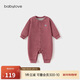 babylove頭等艙嬰兒連體衣秋冬季蠶絲羊絨男女寶寶保暖睡衣打底衣服