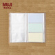 MUJI MUJI 聚丙烯 票卡夾 3列 卡片收納冊 8A64008 180個(gè)口袋/側面收納
