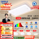 歐普照明（OPPLE）護眼全光譜吸頂燈客廳燈LED滿(mǎn)天星高亮線(xiàn)條簡(jiǎn)約奶油風(fēng)包安裝套餐1