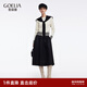 歌莉婭天絲套裝女2025新款秋季大方得體穿搭巨好看三件套裙1ECRAE700 05W米白 S