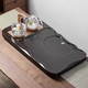 天然黑檀木茶盤(pán)家用套裝帶全自動(dòng)電磁爐一體茶臺辦公室茶具托盤(pán) 金灶K9+茶盤(pán) 90*45*5CM