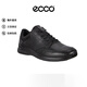 愛(ài)步（ECCO）休閑皮鞋男緩震健步鞋 歐文511734 51052黑色 42送男友禮物
