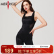 MERRIGE美人計塑身衣褲女士秋冬款收腹產(chǎn)后束腰連體衣 優(yōu)雅雅黑 M (建議體重40KG_50KG)