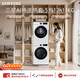 三星（SAMSUNG）AI神5系洗烘套裝 12+11KG大容量全自動(dòng)滾筒AI泡泡凈超薄嵌入月光白WW12DG5B24AWSC+DV11DGC4A0AESC