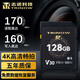 志諾科技（TRINOW）V30高速SD存儲卡 影視4K專(zhuān)用大容量?jì)却婵?V60微單單反相機閃存卡 入門(mén)級攝影/V30銀卡系列128G