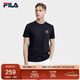 FILA 斐樂(lè )官方男子短袖T恤2025夏季簡(jiǎn)約圓領(lǐng)商務(wù)休閑通勤短袖衫