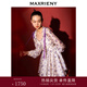 MAXRIENY【紫玫瑰印花裙】商場(chǎng)同款甜美少女感蓬蓬連衣裙 紫花 S 01