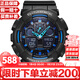 卡西歐（CASIO）G-SHOCK海洋之心時(shí)尚炫酷防水防震運動(dòng)手表男禮物推薦 藍針GA-100-1A2