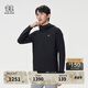 KOLON SPORT/可隆戶(hù)外針織夾克 男子接觸涼感防曬UPF50+冷黑外套 LHJK5AN003-BK 黑色 L 175/96A
